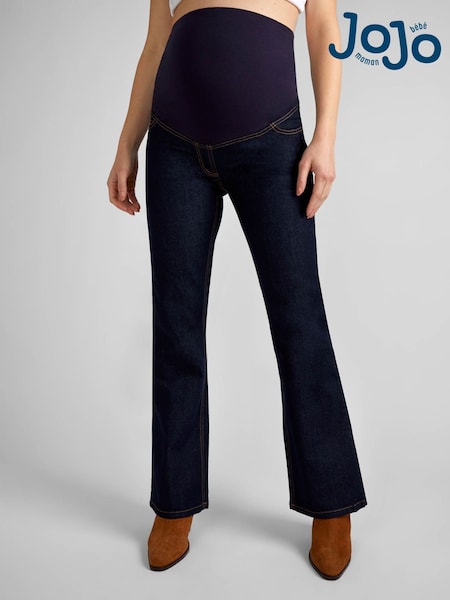 JoJo Maman Bébé Dark Wash Blue Bootcut Maternity Denim Jeans (C48821) | £39.50