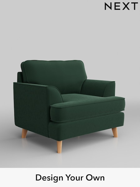 Plush Velvet Easy Clean/Bottle Green Peyton (C49295) | £625