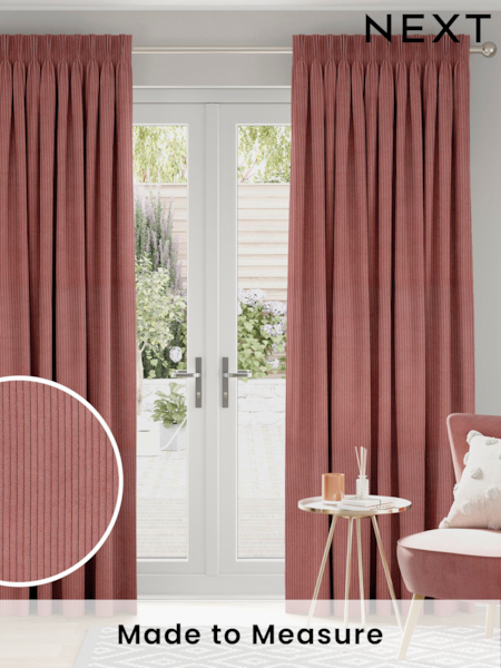 Vintage Pink Jangga Made To Measure Curtains (C50339) | £100