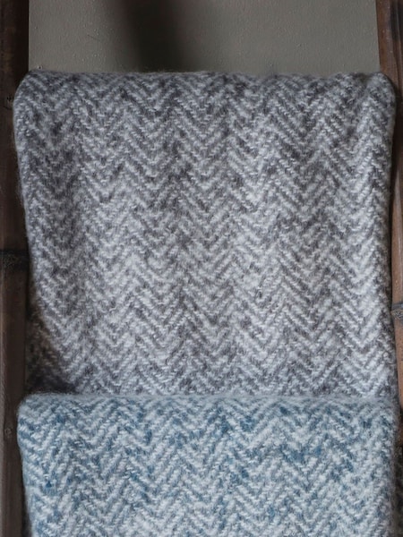 Gallery Home Grey Herringbone Throw (C50719) | £32