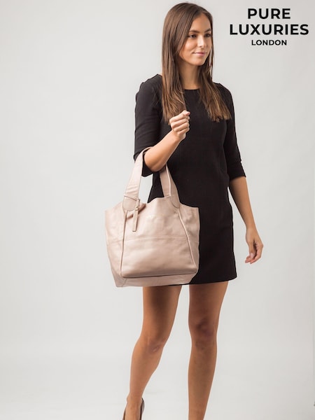 Pure Luxuries London Freer Leather Tote Bag (C50752) | £49
