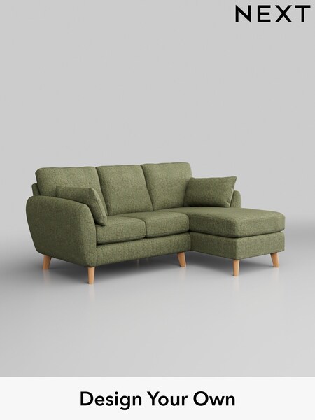 Chunky Boucle Easy Clean/Mid Green Wilson (C51081) | £1,499