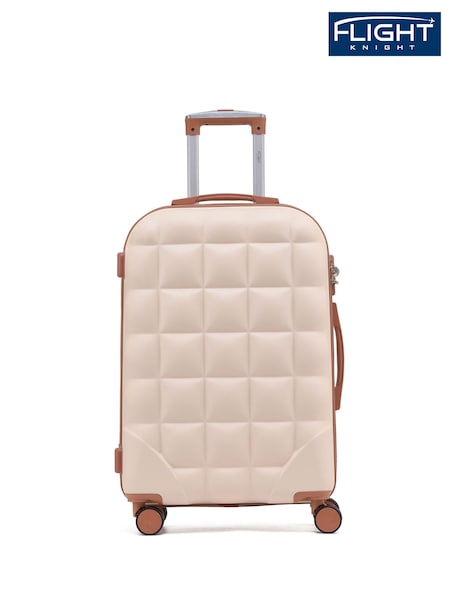 Flight Knight Medium Hardcase Lightweight Check In Suitcase With 4 Wheels (C51800) | £60