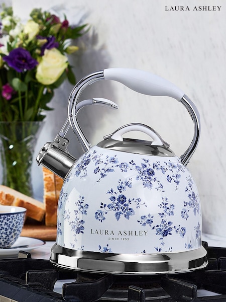 Laura Ashley Blue China Rose Stove Top Kettle (C52181) | £60