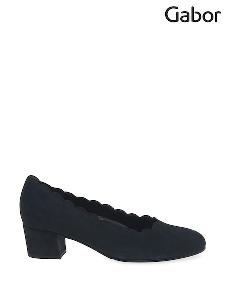 Gabor Wide Fit Gigi Antikrosa Suede Court Shoes (C52540) | £95