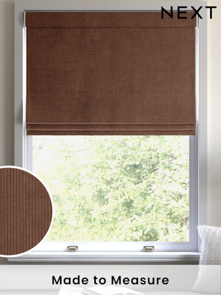 Cognac Brown Jangga Made To Measure Roman Blinds (C52933) | £79