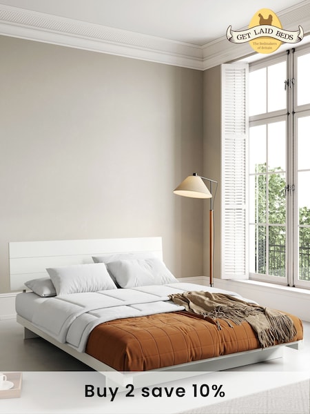 Get Laid Beds White Low Fuji Attic Solid Wood Bed (C52973) | £690 - £735