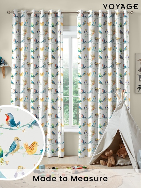 Voyage Sunshine Birdy Branch Made To Measure Curtains (C53455) | £100