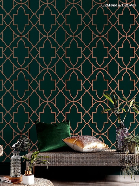 Graham & Brown Green Versailles 10M Wallpaper (C54113) | £80