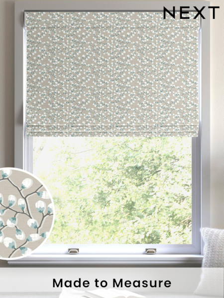 Seafoam Teal Walsh Made To Measure Roman 100% Cotton Blinds (C54300) | £52