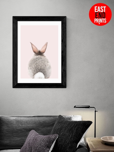 East End Prints Black Baby Bunny Tail Print by Sisi and Seb (C54423) | £50 - £130