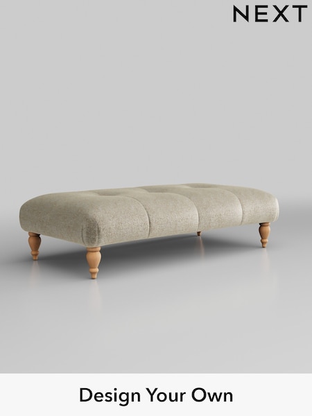 Plush Chenille/Light Natural Erin Buttoned Back Deep Relaxed Sit (C54726) | £499