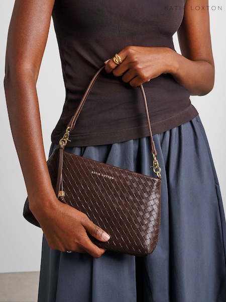 Brown - Katie Loxton Nova Small Shoulder Bag