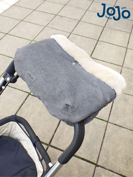 JoJo Maman Bébé Grey Deluxe Stroller Handmuff (C57007) | £23