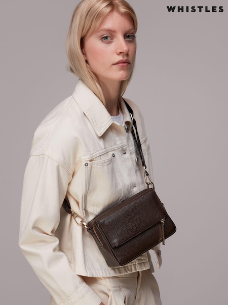 Whistles Brown Bibi Cross-Body Bag (C57588) | £129