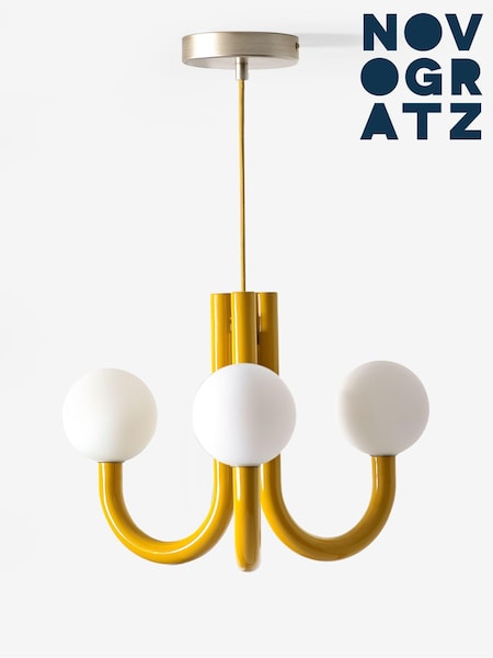 Novogratz Yellow Cordelia Chandelier (C59519) | £89