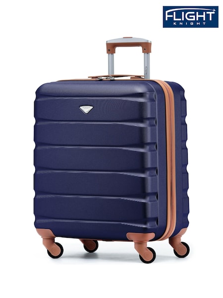 Flight Knight 56x45x25cm EasyJet Overhead 4 Wheel ABS Hard Case Cabin Carry On Hand Luggage (C59581) | £50