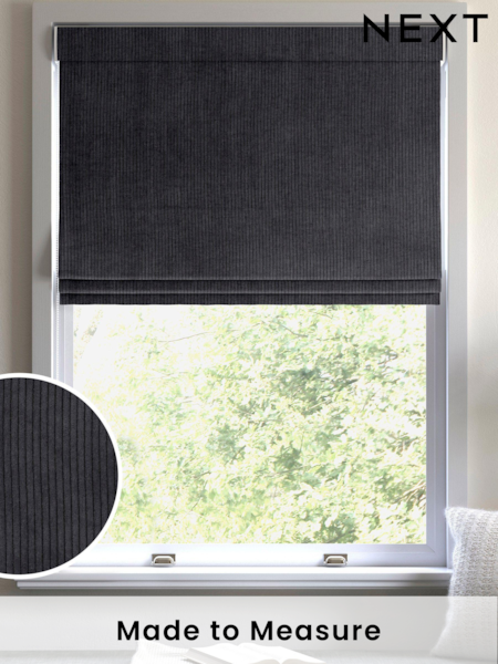 Graphite Grey Jangga Made To Measure Roman Blinds (C59769) | £79