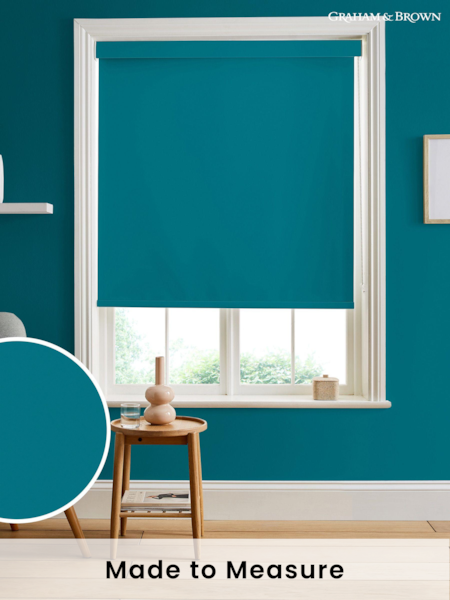 Graham & Brown Blue Mykonos Made to Measure Roller Blind (C59795) | £58