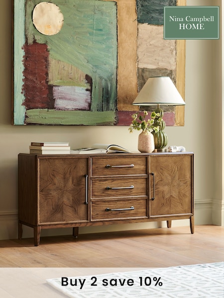 Nina Campbell Dark Oak Large Tedworth Sideboard (C60134) | £899