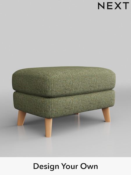 Chunky Boucle Easy Clean/Mid Green Conway Relaxed Sit (C60285) | £425