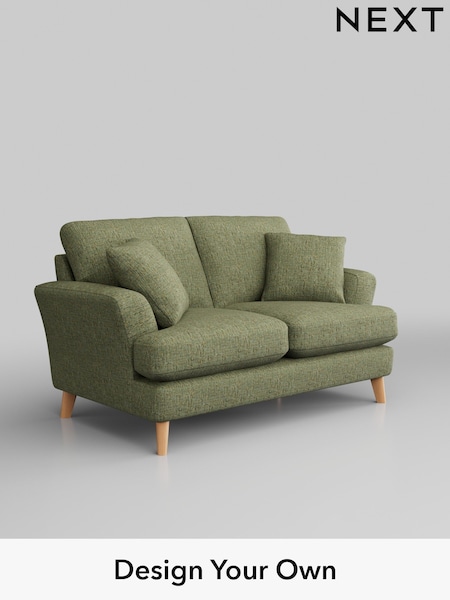 Chunky Boucle Easy Clean/Mid Green Conway Relaxed Sit (C60285) | £1,150