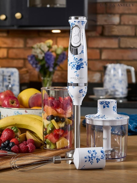 Laura Ashley Blue China Rose Hand Blender 4-in-1 Set (C60434) | £70