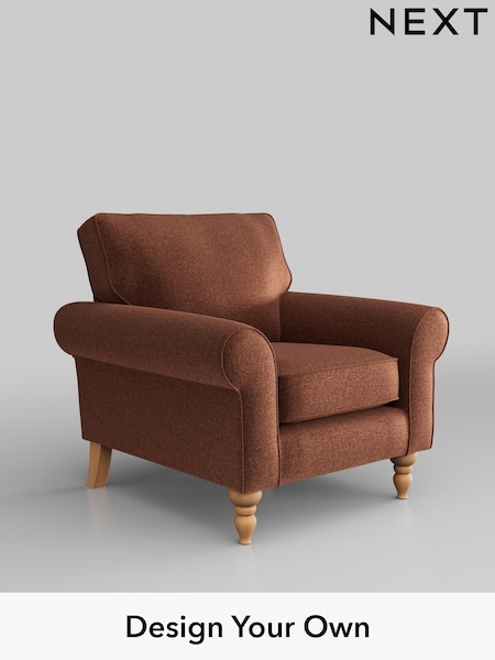 Plush Chenille/Dark Rust Brown Mallory (C60624) | £625