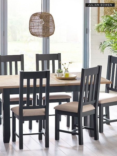 Julian Bowen Grey Bordeaux 6 Seater Dining Set (C60769) | £1,235