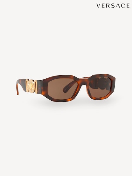 Versace Brown Medusa Biggie Sunglasses (C61905) | £256