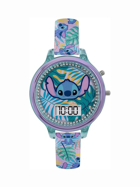 Peers Hardy Silver Tone Disney Lilo and Stitch Digital Watch and Bracelet Set (C61924) | £20