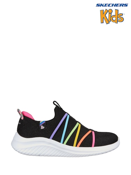 Skechers Black Ultra Flex 3.0 Kids Trainers (C62043) | £54