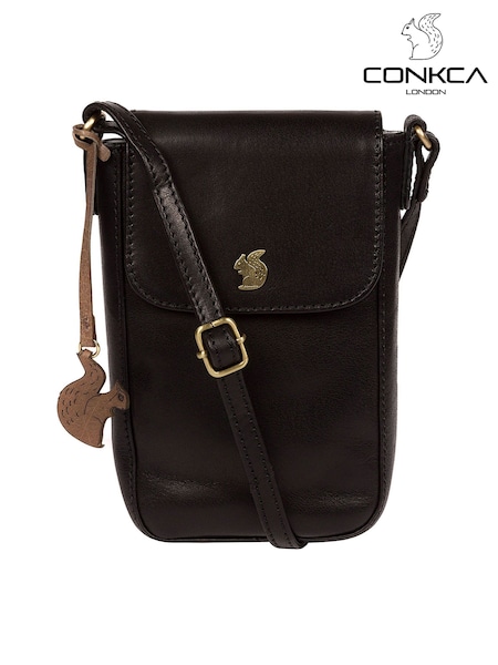 Conkca Buzz Leather Cross-Body Phone Bag (C62070) | £39