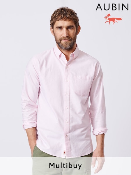 Aubin Aldridge Oxford Button Down Cotton Shirt (C62150) | £79