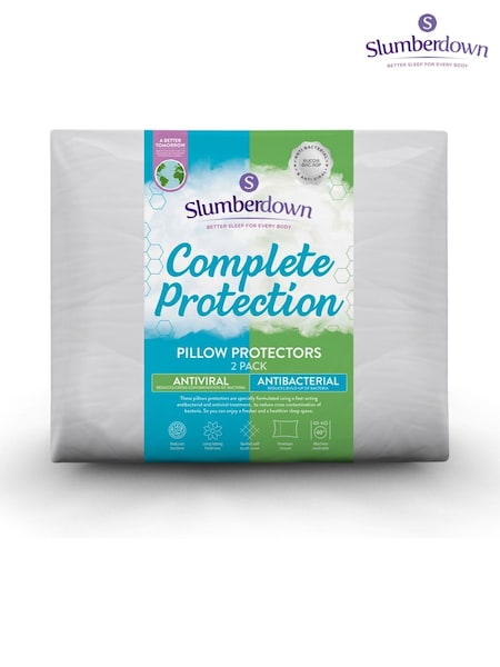 Slumberdown 2 Complete Protection Anti Viral Pillow Protectors (C62251) | £16