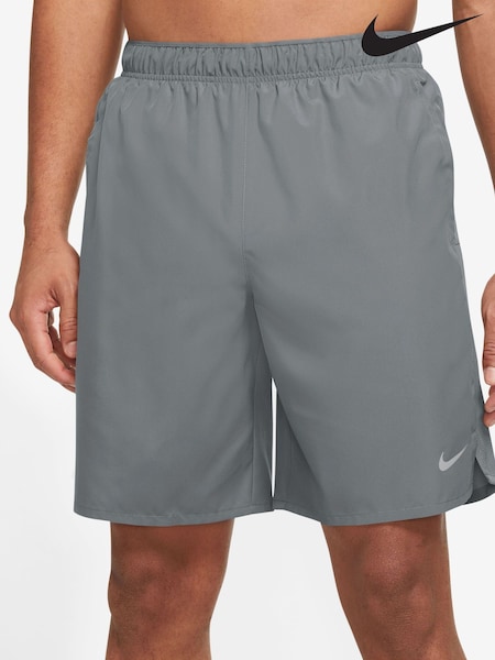 Nike Grey 9 Inch Dri-FIT Challenger Unlined Running Shorts (C62744) | £33