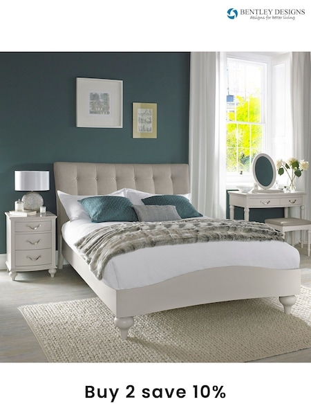 Bentley Designs Soft Grey Montreux Upholstered Bed (C63489) | £600