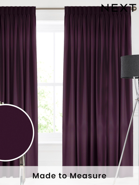 Aubergine Purple Montero Velvet Made To Measure Curtains (C63853) | £91
