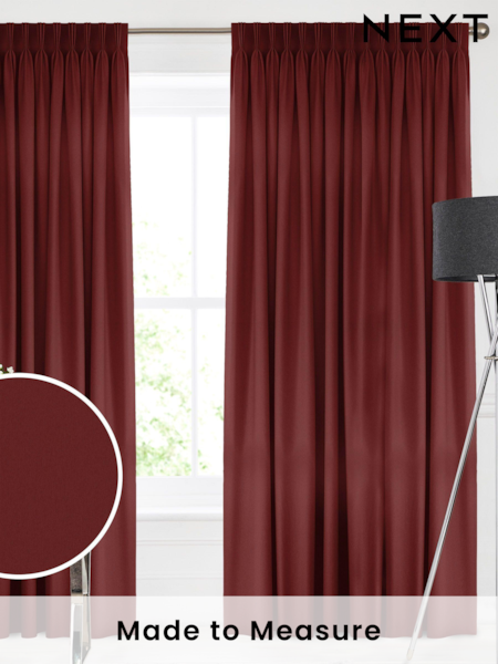 Claret Red Burgundy Montero Velvet Made To Measure Curtains (C64461) | £91