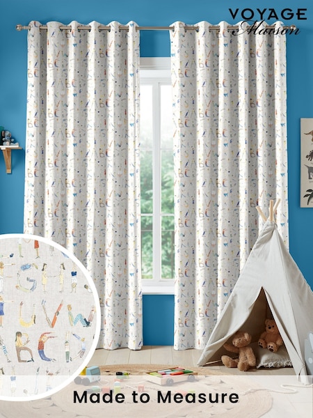 Voyage Oat Kids Alphabet People Made To Measure Curtains (C64489) | £100
