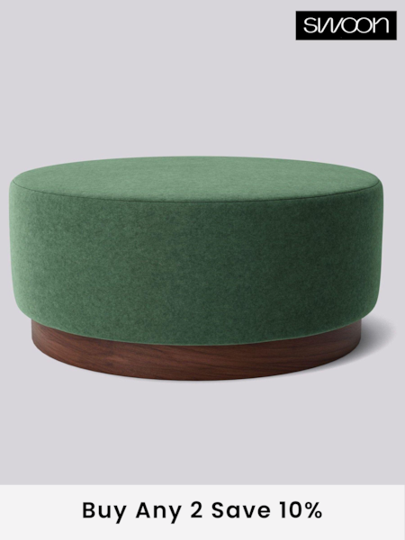 Swoon Smart Wool Hunter Green Penfold Original Ottoman (C64520) | £280