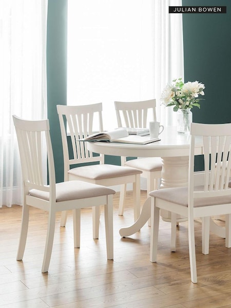 Julian Bowen Taupe Stanmore Extending 6 Seater Dining Set (C64778) | £770