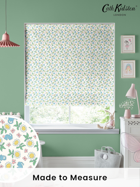 Cath Kidston Cream Kids Petal Flower Ditsy Made To Measure Roman 100% Cotton Blinds (C65044) | £75