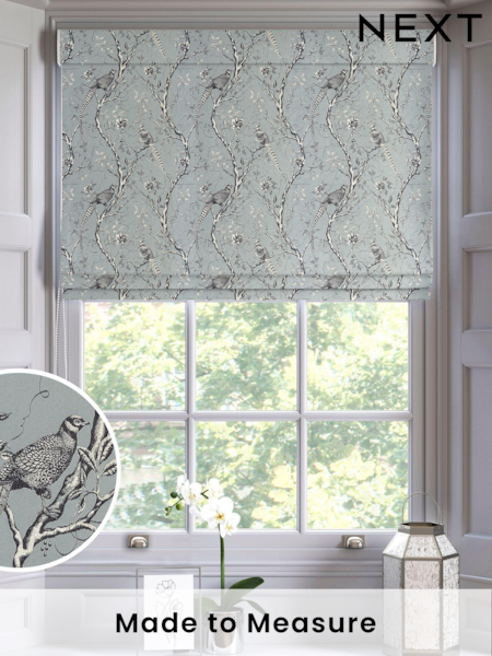Teal Blue Carren Made To Measure Roman Blind (C65165) | £84
