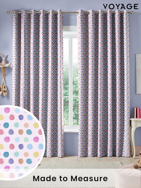 Voyage Blossom Dotty Made To Measure Curtains (C65231) | £100