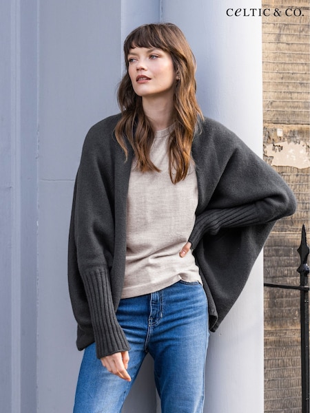 Celtic & Co. Grey Supersoft Cocoon Cardigan (C65605) | £138