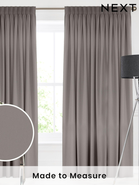 Dove Natural Montero Velvet Made To Measure Curtains (C66246) | £91