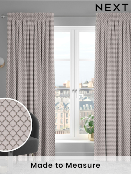 Silver Bramhall Made To Measure Curtains (C66510) | £109