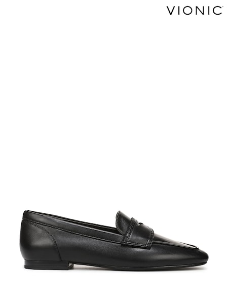 Black - Vionic Sadie Regular Fit Arch Support Loafer
