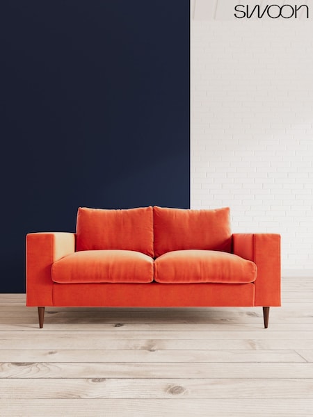 Easy Velvet/Burnt Orange Evesham By Swoon (C67388) | £1,389
